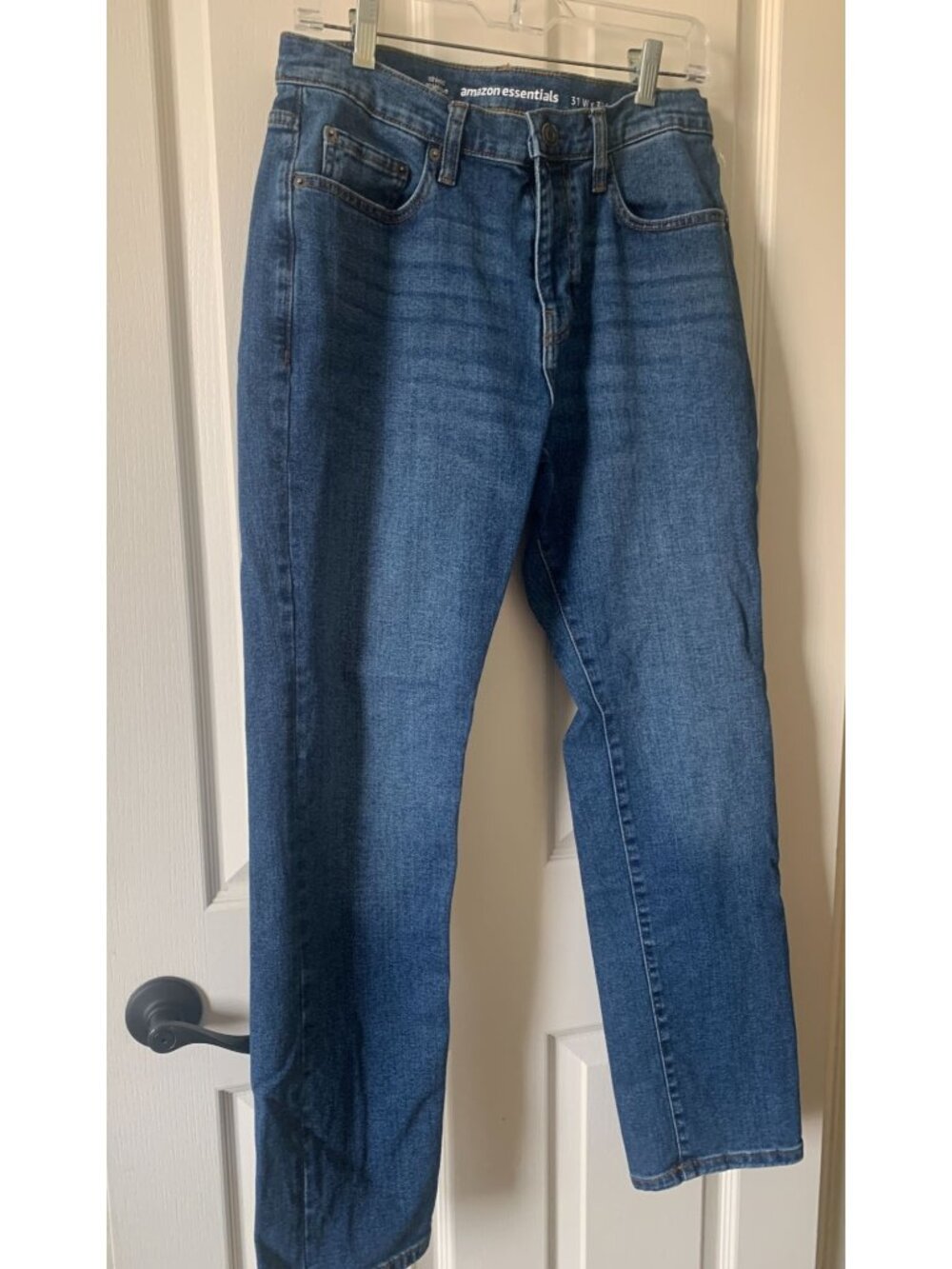 Amazon Essentials Mens Athletic Fit Jeans 31W X 30L Dark Wash Denim
